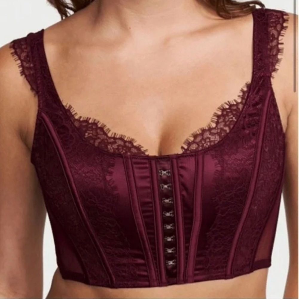 Victoria's Secret Dream Angels Unlined Lace-Up Corset EUC